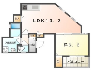 大日駅 徒歩15分 1階の物件間取画像